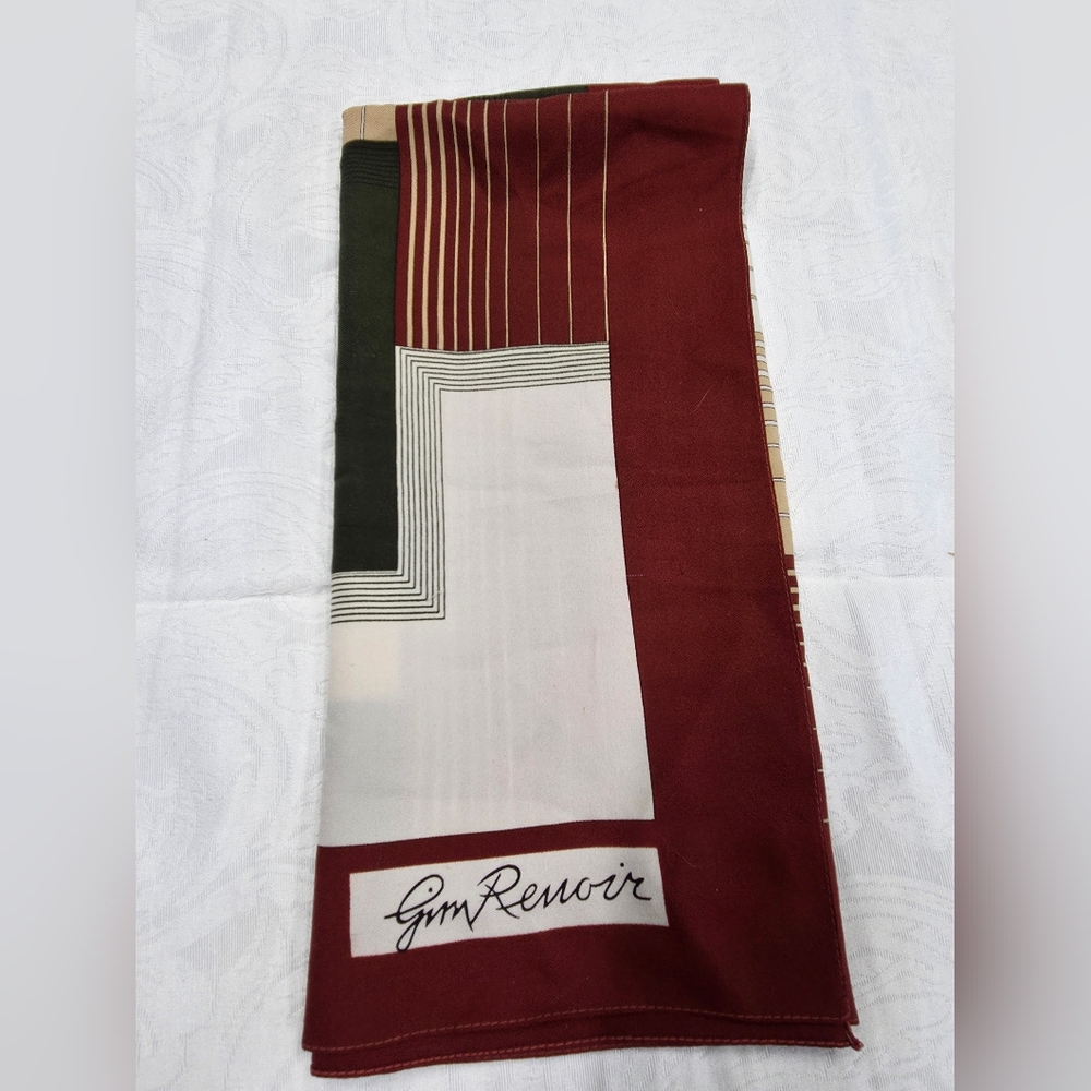 Gin Renoir Signed Italian Scarf
